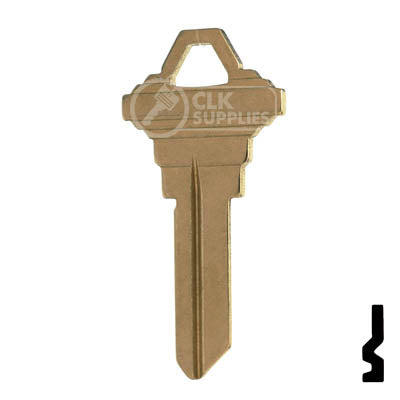 Uncut Key Blank | Schlage | SC8, 1145E Residential-Commercial Key JMA USA