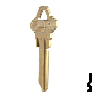 Uncut Key Blank | Schlage | SC8, 1145E Residential-Commercial Key JMA USA