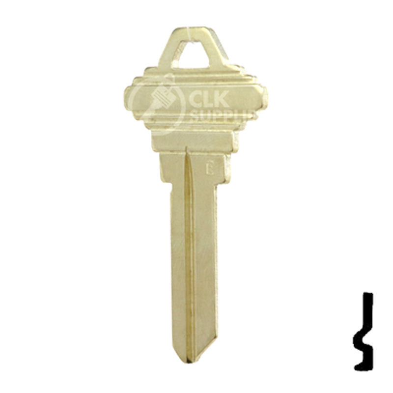 Uncut Key Blank | Schlage | SLG-5S, 101-E, SC9-NS Residential-Commercial Key JMA USA