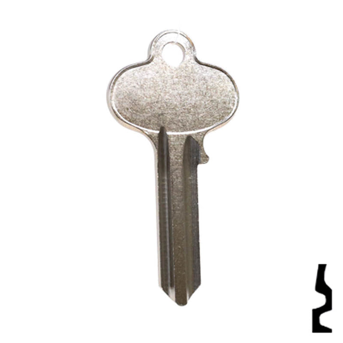 Uncut Key Blank | Segal | 01022, SE2 Residential-Commercial Key Ilco