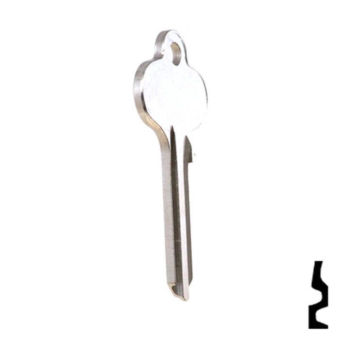 Uncut Key Blank | Segal | 01022, SE2 Residential-Commercial Key Ilco