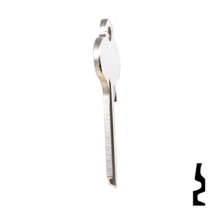 Uncut Key Blank | Segal | 01022, SE2 Residential-Commercial Key Ilco