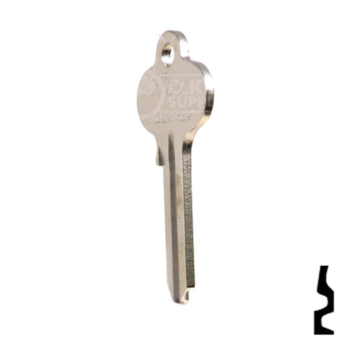 Uncut Key Blank | Segal | 01022, SE2 Residential-Commercial Key Ilco