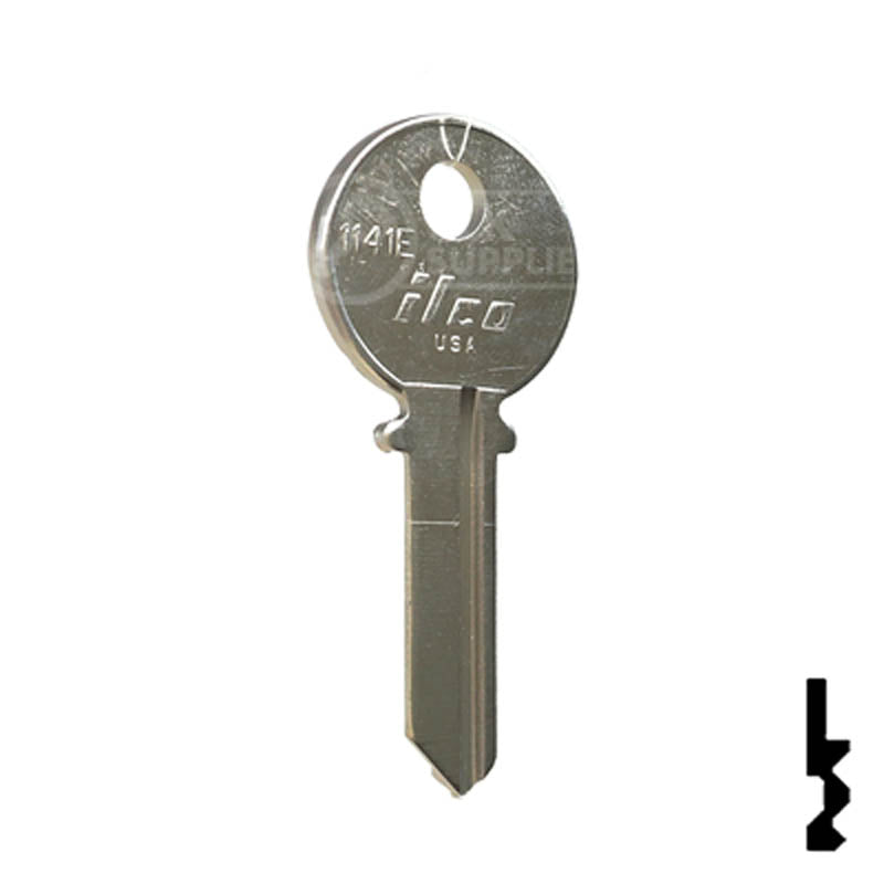 Uncut Key Blank | Taylor | 1141E Residential-Commercial Key Ilco