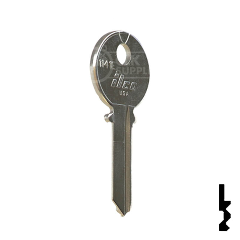 Uncut Key Blank | Taylor | 1141E Residential-Commercial Key Ilco