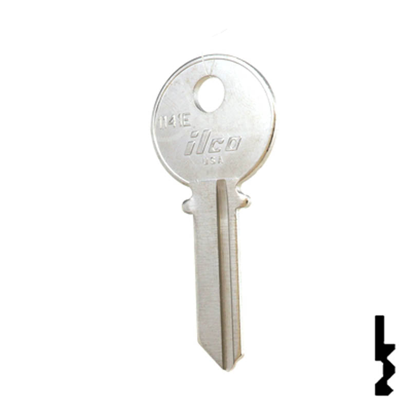 Uncut Key Blank | Taylor | 1141E Residential-Commercial Key Ilco
