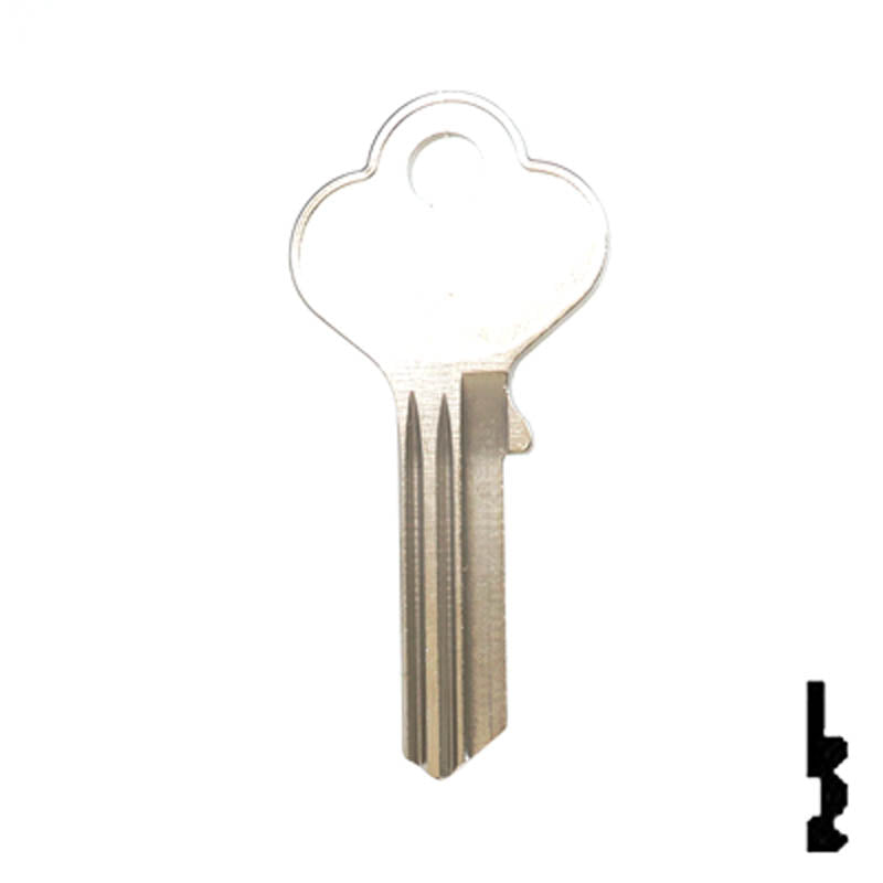 Uncut Key Blank | Taylor | 1141GE Residential-Commercial Key Ilco