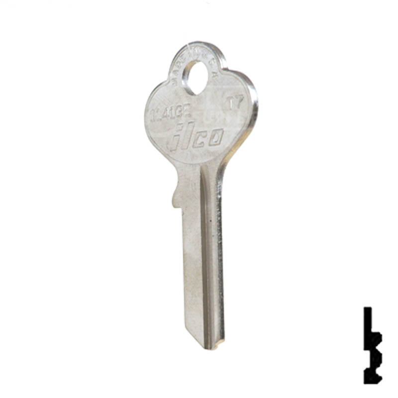 Uncut Key Blank | Taylor | 1141GE Residential-Commercial Key Ilco