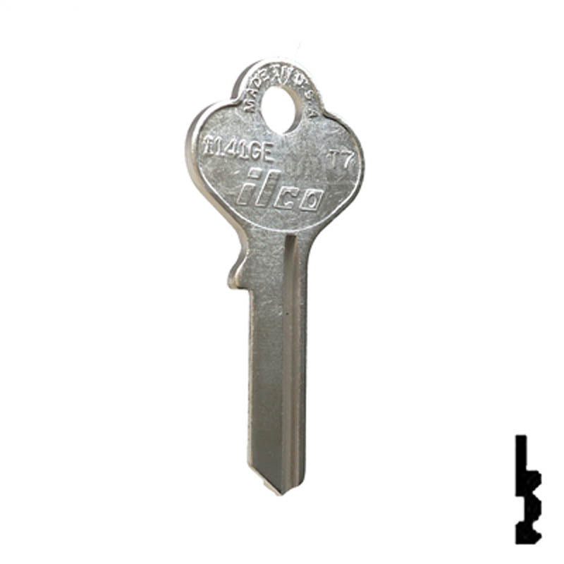 Uncut Key Blank | Taylor | 1141GE Residential-Commercial Key Ilco