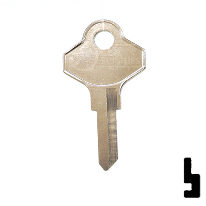 Uncut Key Blank | Taylor | 1141K Residential-Commercial Key Ilco