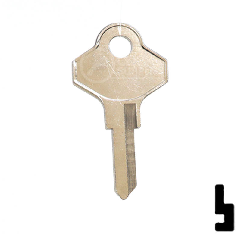 Uncut Key Blank | Taylor | 1141K Residential-Commercial Key Ilco