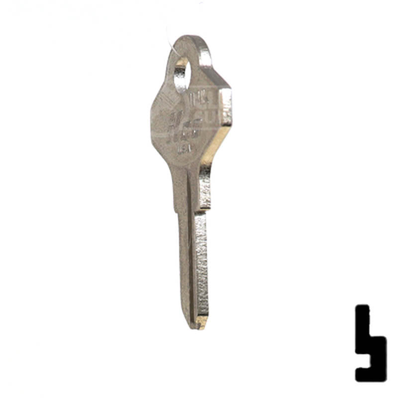 Uncut Key Blank | Taylor | 1141K Residential-Commercial Key Ilco