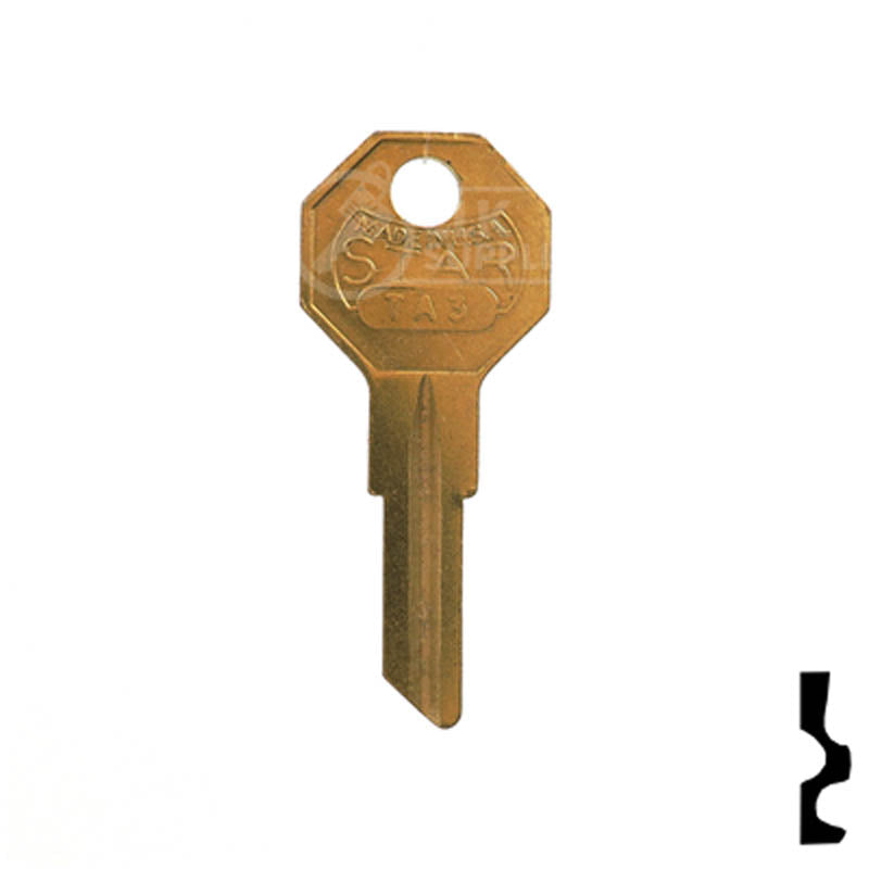 Uncut Key Blank | Taylor | H1122M Residential-Commercial Key Ilco