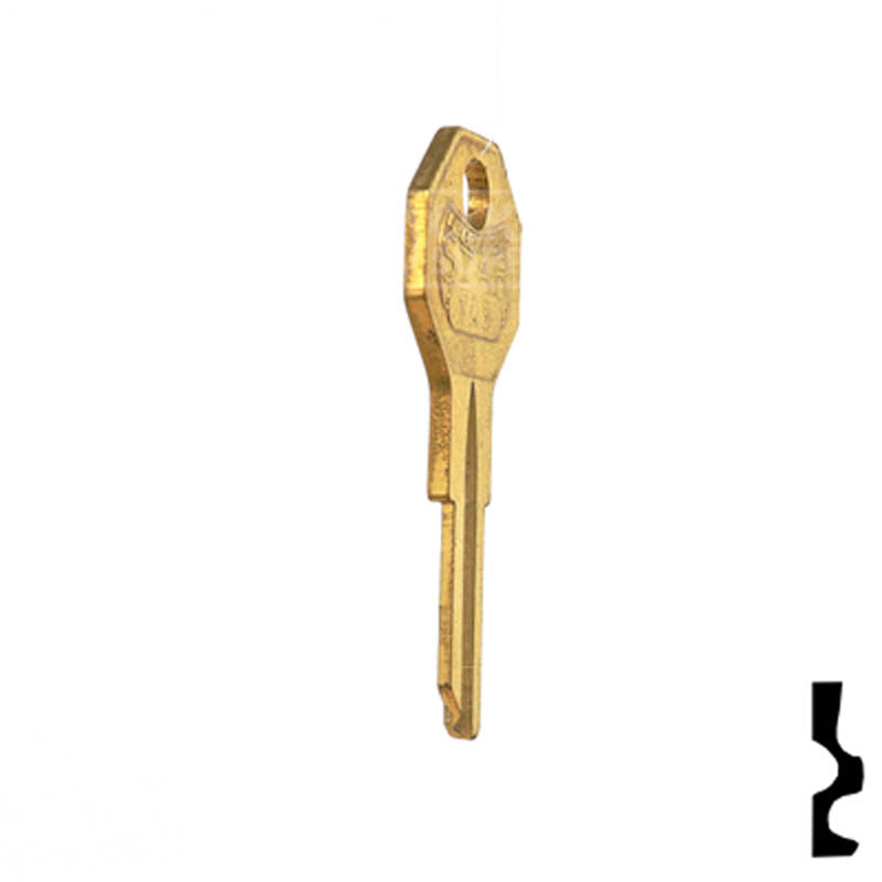 Uncut Key Blank | Taylor | H1122M Residential-Commercial Key Ilco
