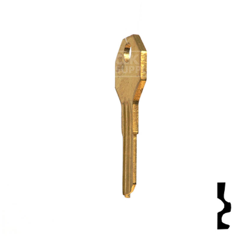 Uncut Key Blank | Taylor | H1122M Residential-Commercial Key Ilco