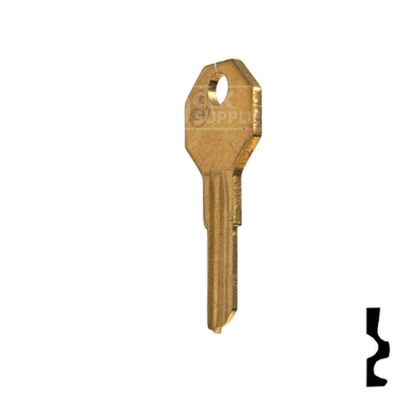 Uncut Key Blank | Taylor | H1122M Residential-Commercial Key Ilco