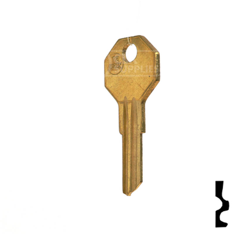 Uncut Key Blank | Taylor | H1122M Residential-Commercial Key Ilco