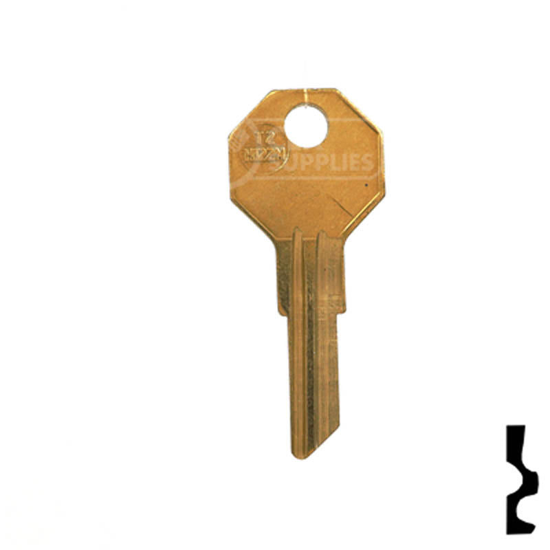 Uncut Key Blank | Taylor | H1122M Residential-Commercial Key Ilco