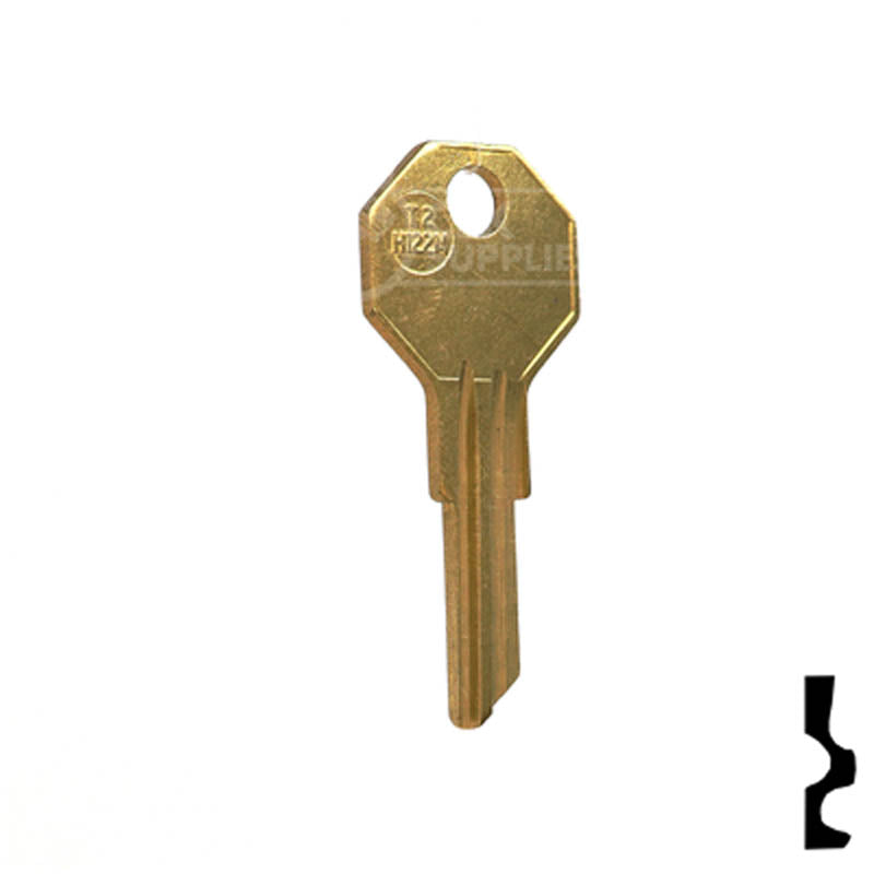 Uncut Key Blank | Taylor | H1122M Residential-Commercial Key Ilco