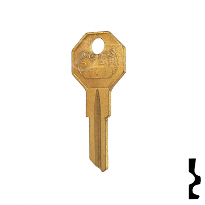 Uncut Key Blank | Taylor | H1122M Residential-Commercial Key Ilco