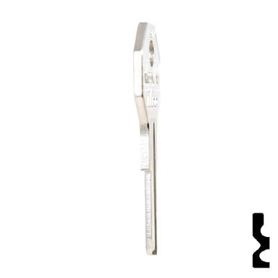 Uncut Key Blank | Taylor | H1122M, T2 Residential-Commercial Key Ilco