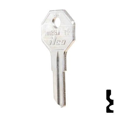 Uncut Key Blank | Taylor | H1122M, T2 Residential-Commercial Key Ilco