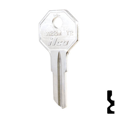 Uncut Key Blank | Taylor | H1122M, T2 Residential-Commercial Key Ilco