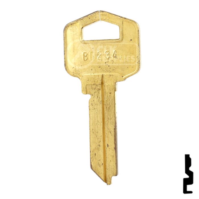 Uncut Key Blank | Tesa, Assa | BD234 Residential-Commercial Key Framon Manufacturing Company, Inc