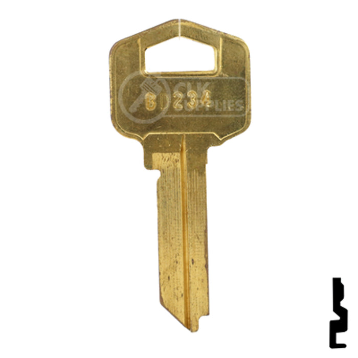 Uncut Key Blank | Tesa, Assa | BD234 Residential-Commercial Key Framon Manufacturing Company, Inc