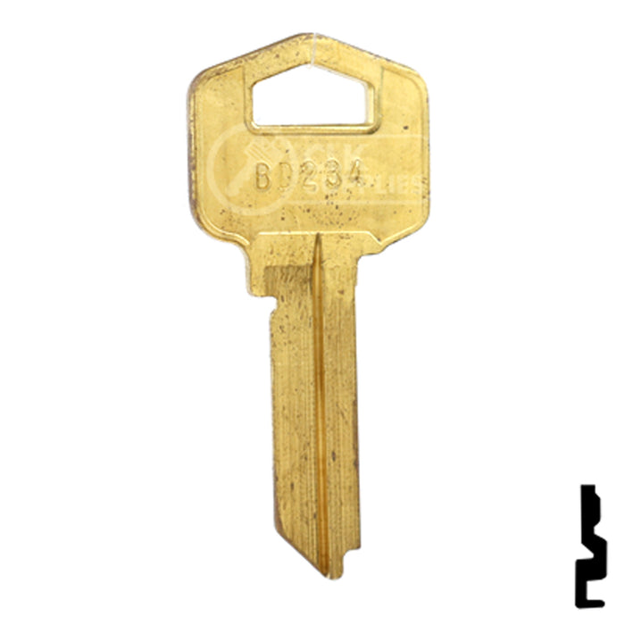 Uncut Key Blank | Tesa, Assa | BD234 Residential-Commercial Key Framon Manufacturing Company, Inc