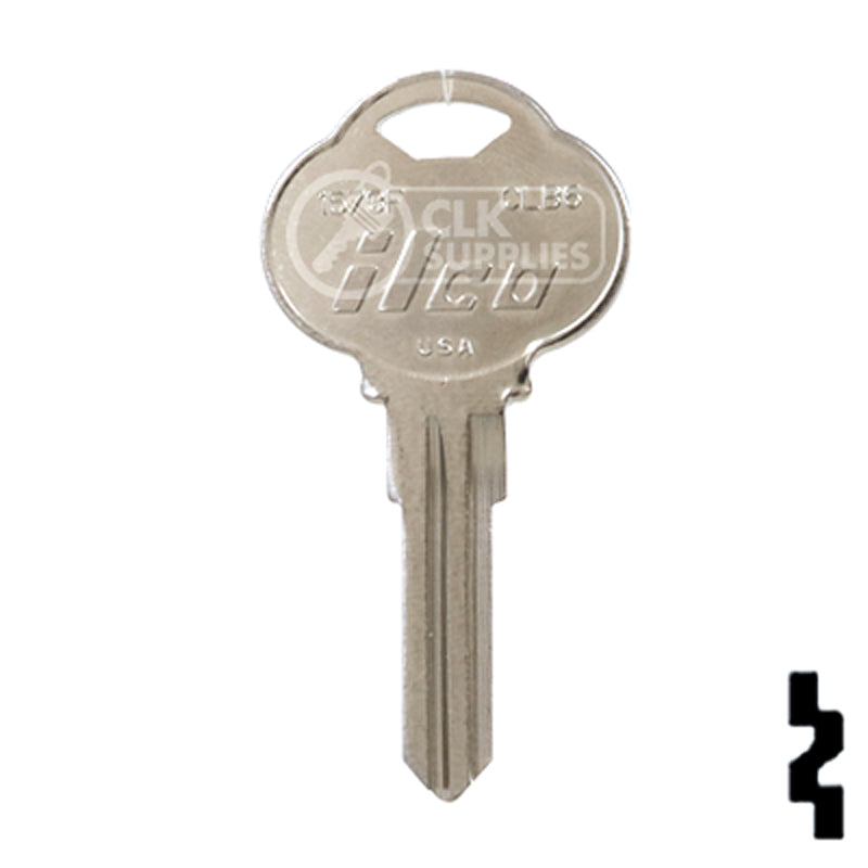 Uncut Key Blank | The Club | 1573F, CLB6 Residential-Commercial Key Ilco