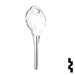 Uncut Key Blank | The Club | 1573F, CLB6 Residential-Commercial Key Ilco