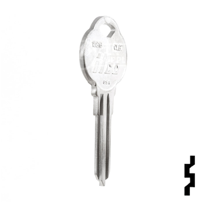 Uncut Key Blank | The Club | 1581G, CLB7 Residential-Commercial Key Ilco