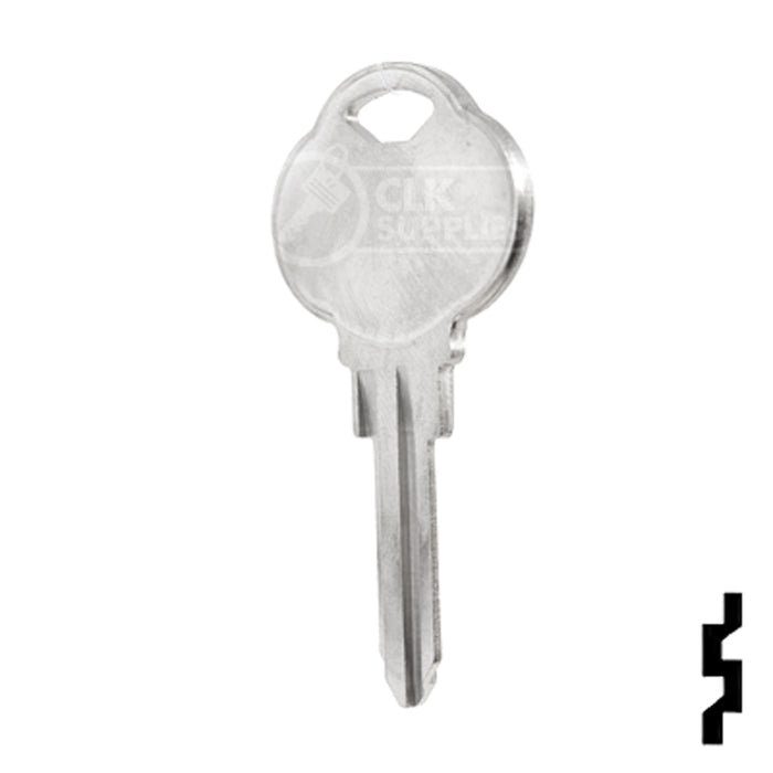 Uncut Key Blank | The Club | 1581G, CLB7 Residential-Commercial Key Ilco