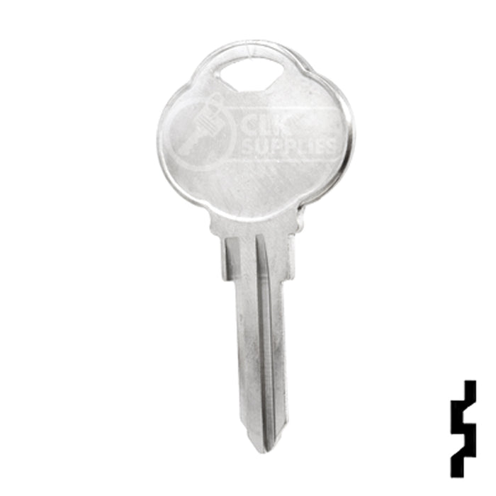 Uncut Key Blank | The Club | 1581G, CLB7 Residential-Commercial Key Ilco