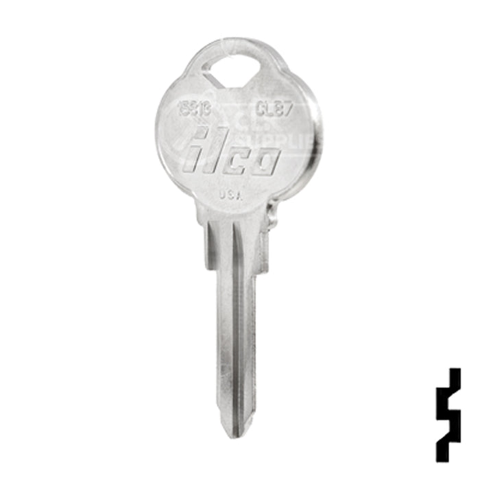 Uncut Key Blank | The Club | 1581G, CLB7 Residential-Commercial Key Ilco