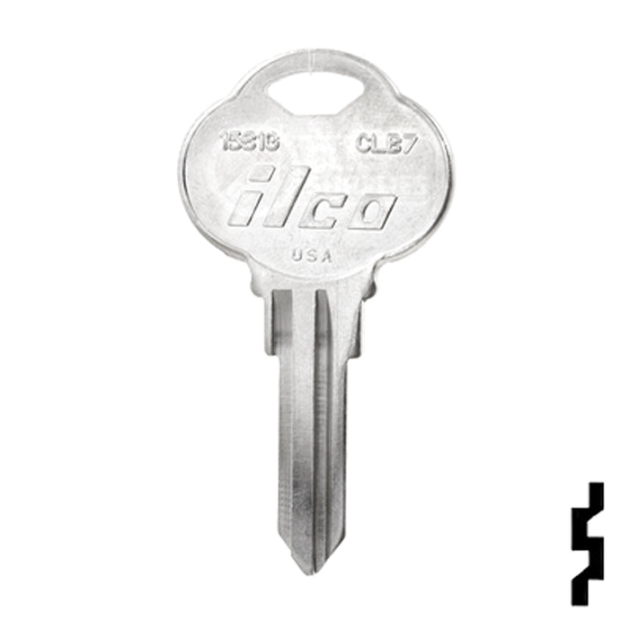 Uncut Key Blank | The Club | 1581G, CLB7 Residential-Commercial Key Ilco