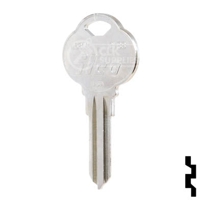 Uncut Key Blank | The Club  | 1581H, CLB8 Residential-Commercial Key Ilco