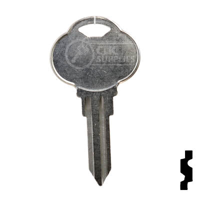 Uncut  Key Blank | The Club | 1589J, CLB10 Residential-Commercial Key Ilco