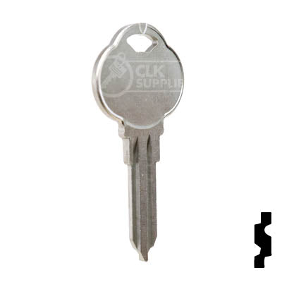 Uncut  Key Blank | The Club | 1589J, CLB10 Residential-Commercial Key Ilco