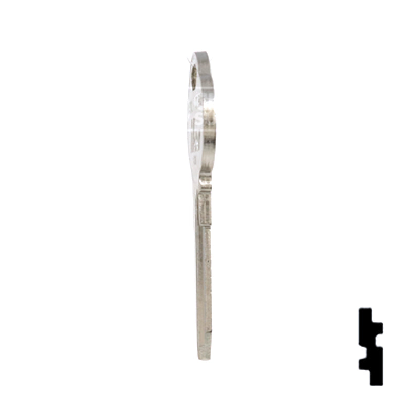 Uncut Key Blank | The Club | 1591L, CLB12 Residential-Commercial Key Ilco