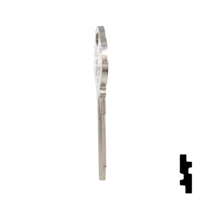 Uncut Key Blank | The Club | 1591L, CLB12 Residential-Commercial Key Ilco