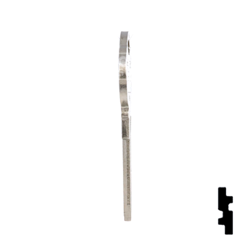 Uncut Key Blank | The Club | 1591L, CLB12 Residential-Commercial Key Ilco