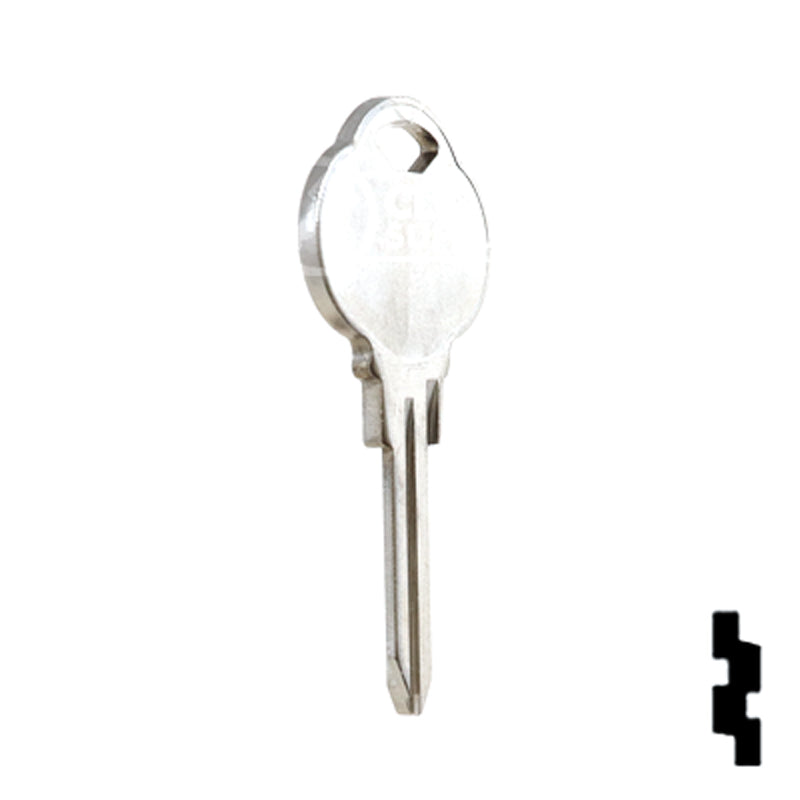 Uncut Key Blank | The Club | 1591N, CLB14 Residential-Commercial Key Ilco