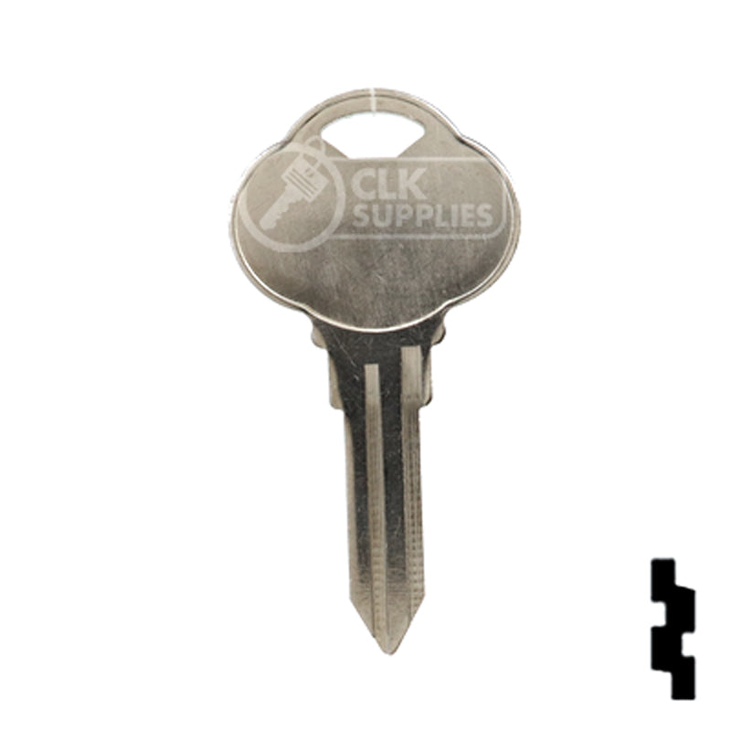 Uncut Key Blank | The Club | 1591N, CLB14 Residential-Commercial Key Ilco
