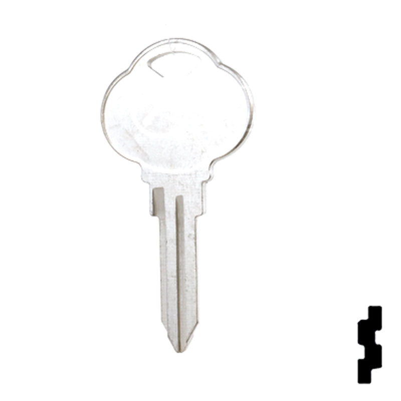Uncut Key Blank | The Club | 1591P, CLB15 Residential-Commercial Key Ilco