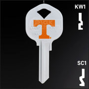 Uncut Key Blank | University of Tennessee | Choose Keyway Residential-Commercial Key Ilco