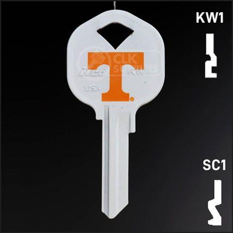 Uncut Key Blank | University of Tennessee | Choose Keyway Residential-Commercial Key Ilco