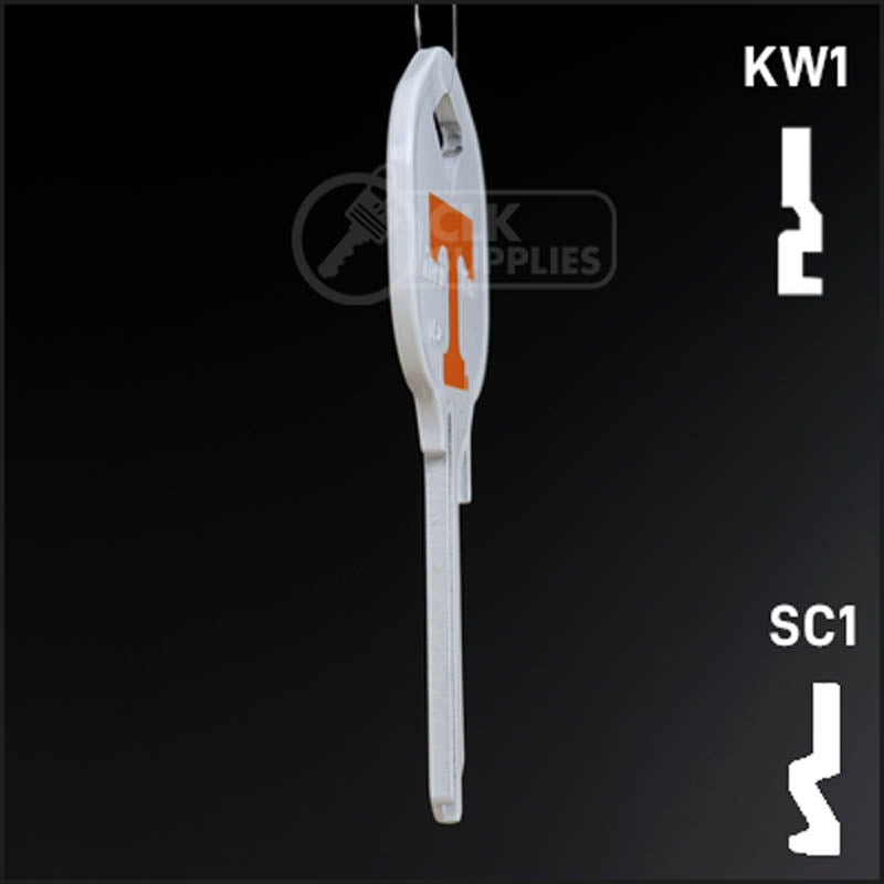 Uncut Key Blank | University of Tennessee | Choose Keyway Residential-Commercial Key Ilco