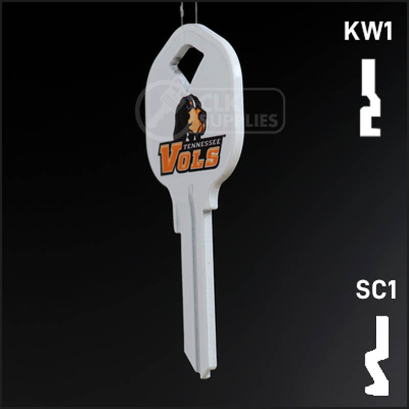 Uncut Key Blank | University of Tennessee | Choose Keyway Residential-Commercial Key Ilco